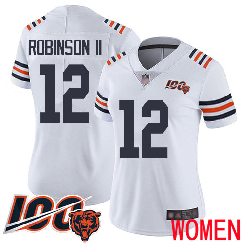 Chicago Bears Limited White Women Allen Robinson Jersey NFL Football #12 100th Season->youth nfl jersey->Youth Jersey